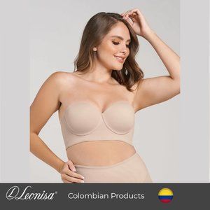 LEONISA Bra 360: strapless longline contouring bra